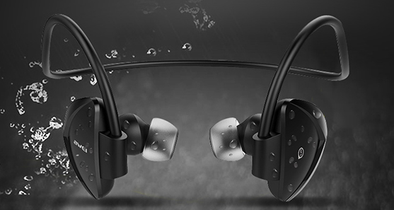 Športové Bluetooth slúchadlá za uši Awei A840BL.