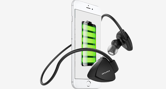 Bluetooth špunty na šport za uši s veľkou batériou Awei A840BL