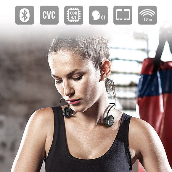Bluetooth 4.1 slúchadlá do uší s multipoint a skvelým dosahom.
