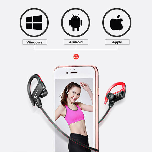Bezdrôtová Bluetooth slúchadlá pre iPhone iPad iOS Android a ďalšie.