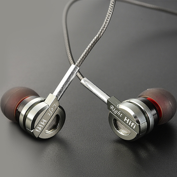 Hifi slúchadlá do uší kovová profi QKZ DM9.