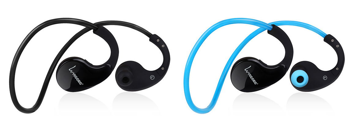 Bezdratova Bluetooth sluchátka černá nebo modrá.